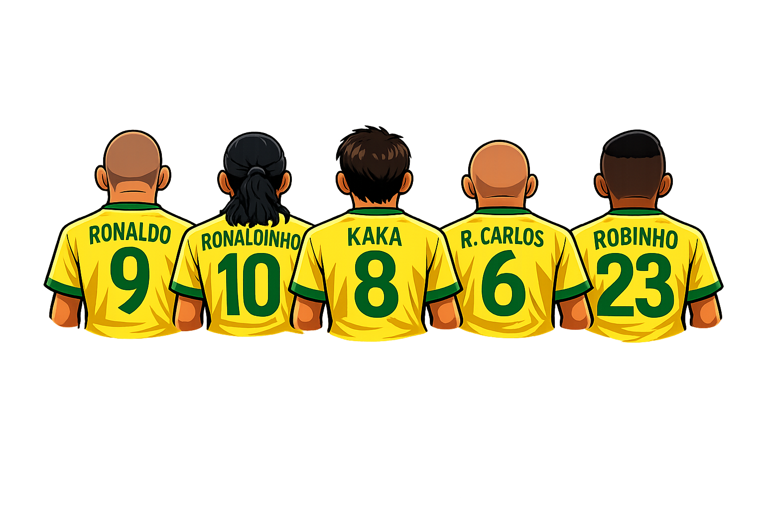brazil squad (Imaj AI) — brezil 2006.